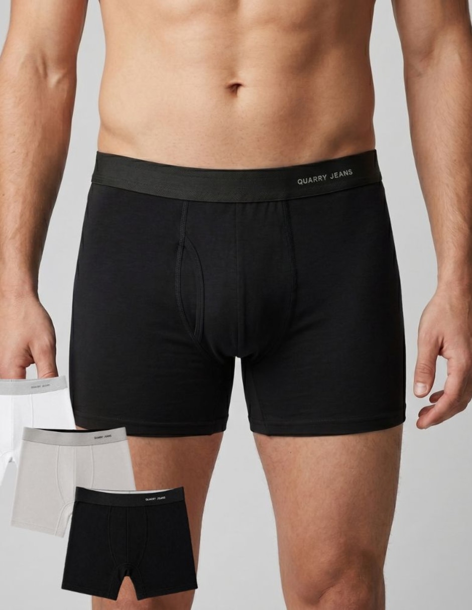 Bóxer de algodón y elastano para hombre 3 piezas unisex Bóxer de algodón y elastano para hombre 3 piezas unisex