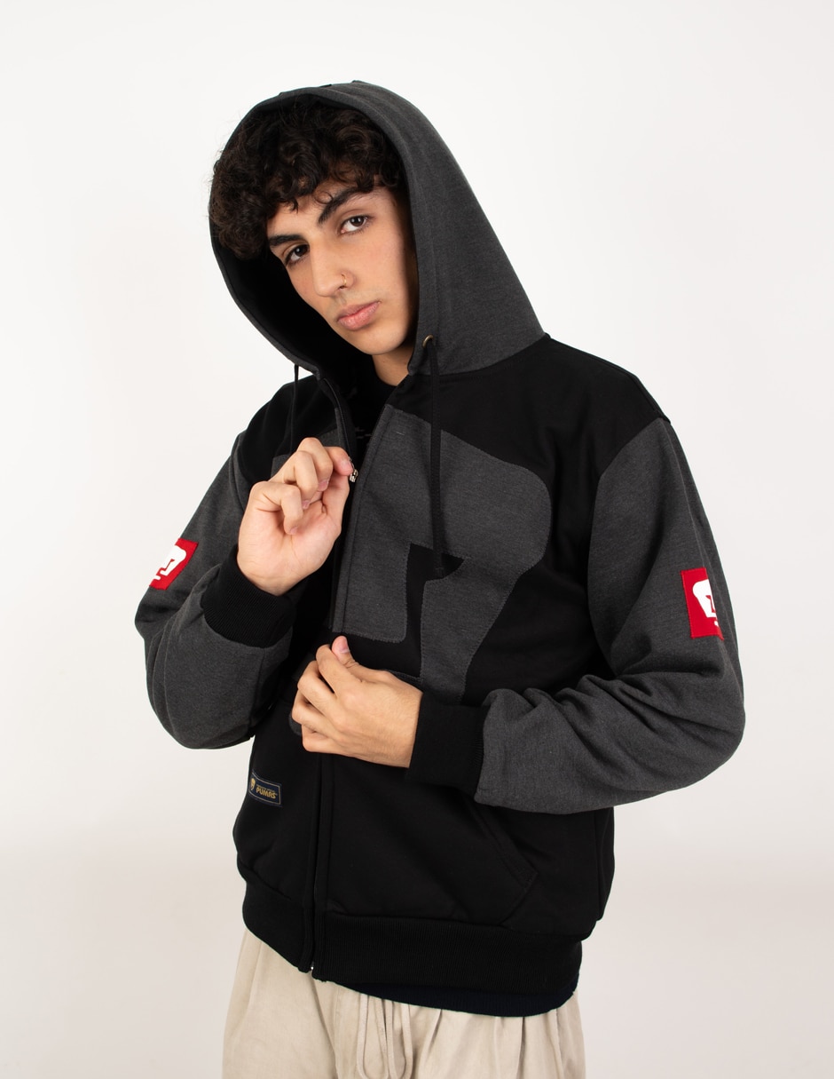 Sudadera garra azul sudadera con capucha y bolsa pumas de la unam para hombre