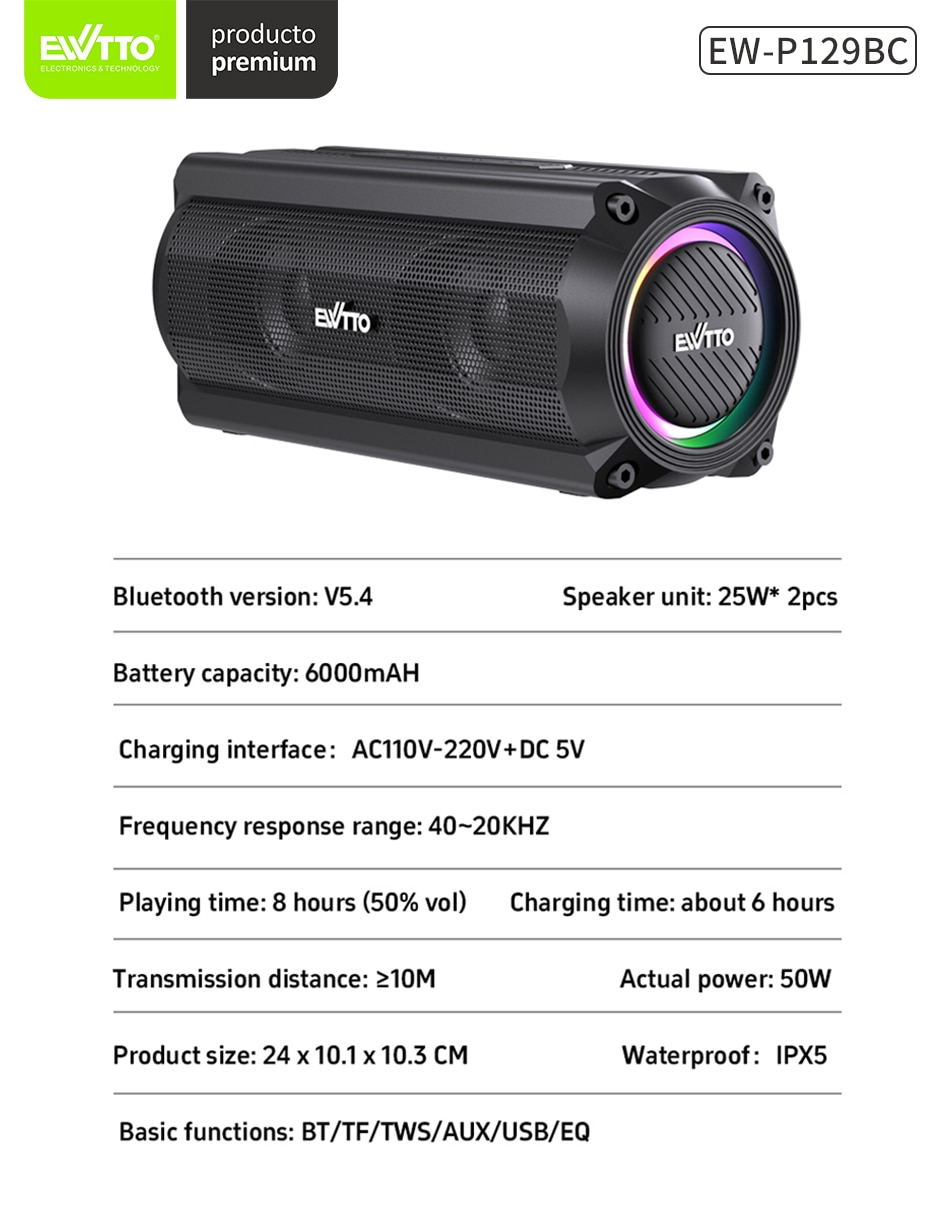 Bocina portátil ew 5