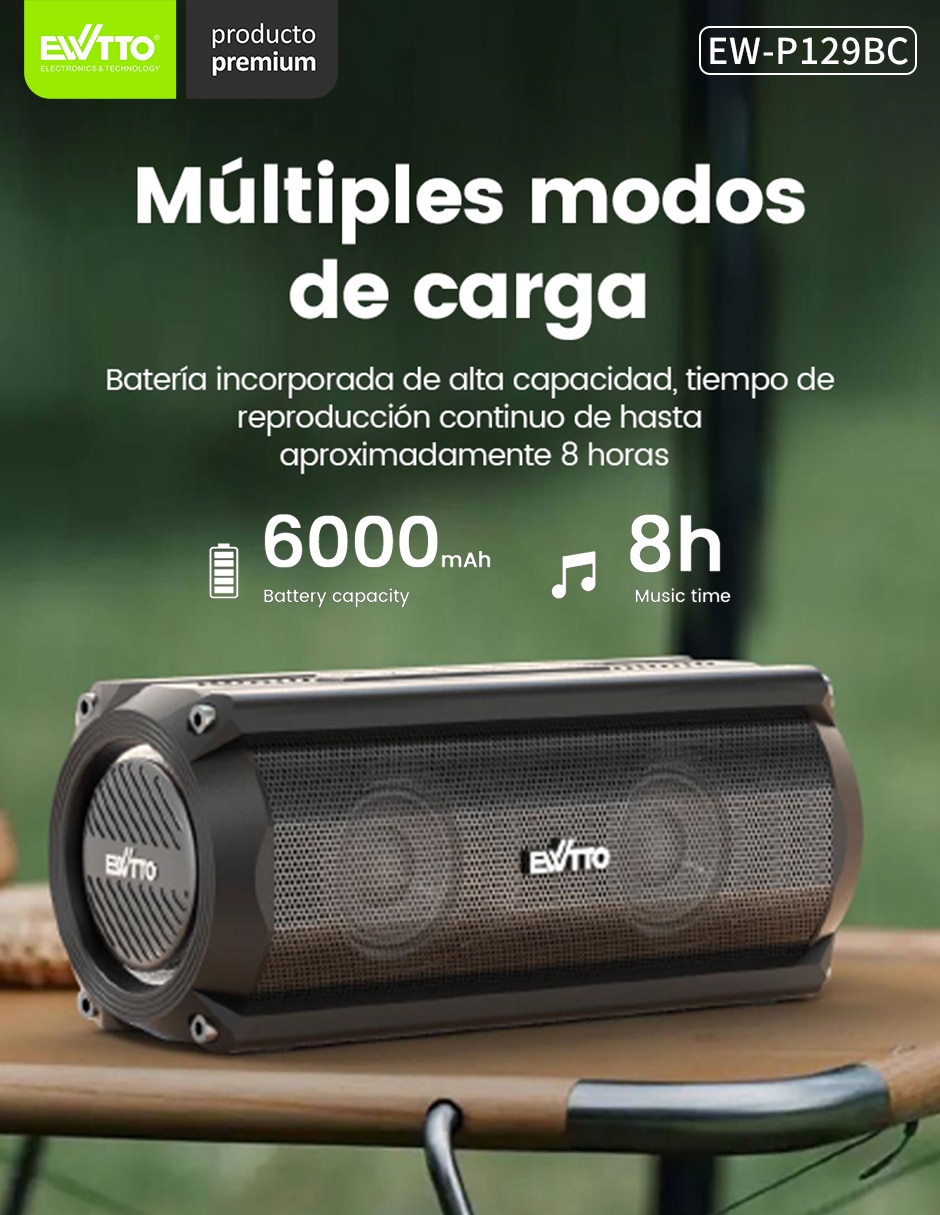 Bocina portátil ew 6
