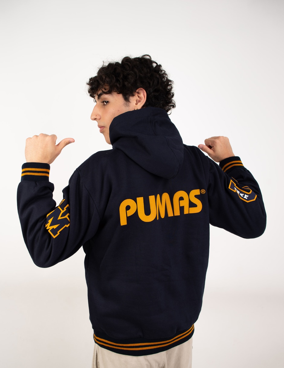 Sudadera Garra Azul con capucha y bolsa Pumas de la UNAM para hombre