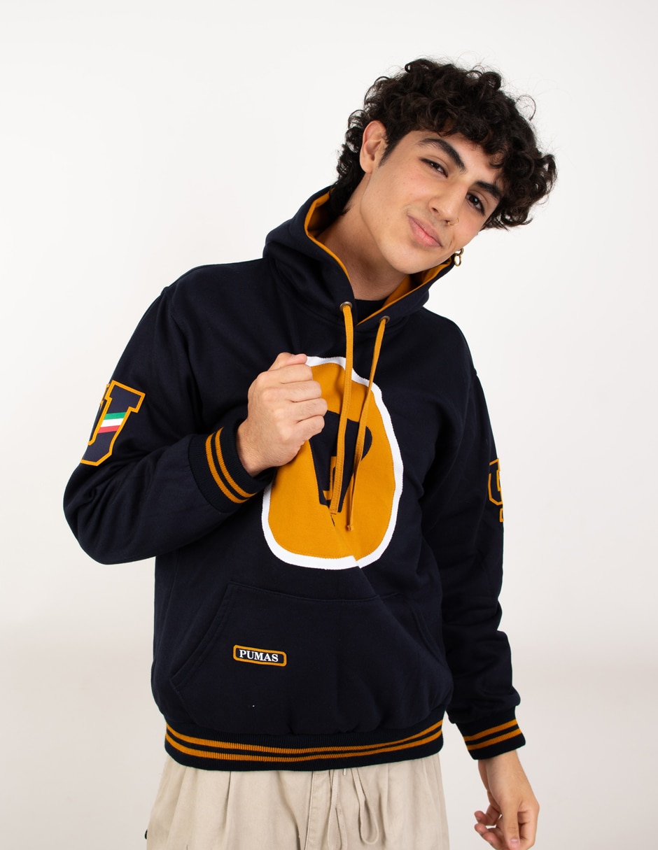 Sudadera Garra Azul con capucha y bolsa Pumas de la UNAM para hombre