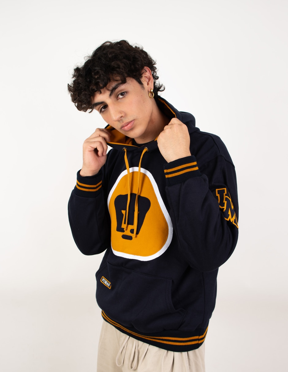 Sudadera Garra Azul con capucha y bolsa Pumas de la UNAM para hombre