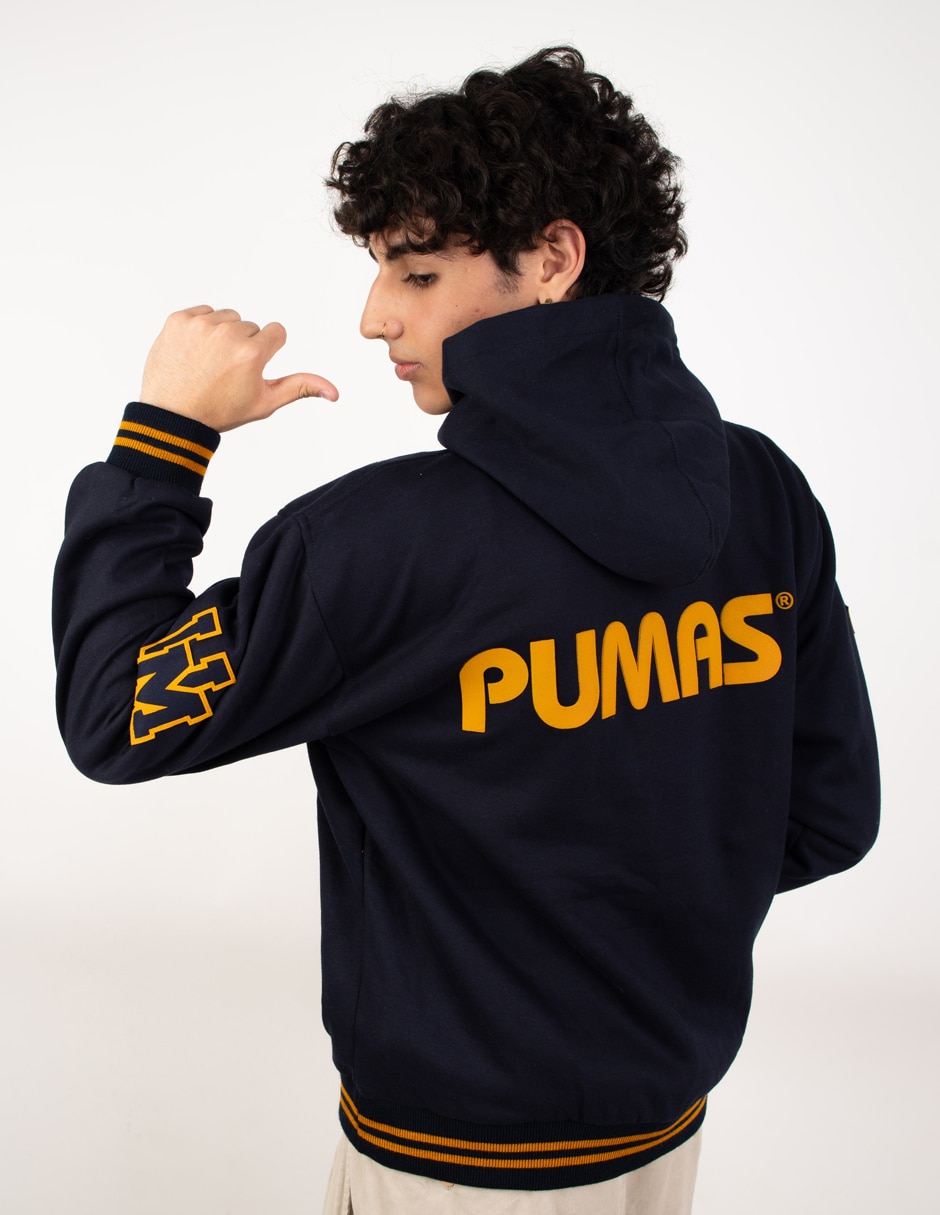 Sudadera Garra Azul con capucha y bolsa Pumas de la UNAM para hombre