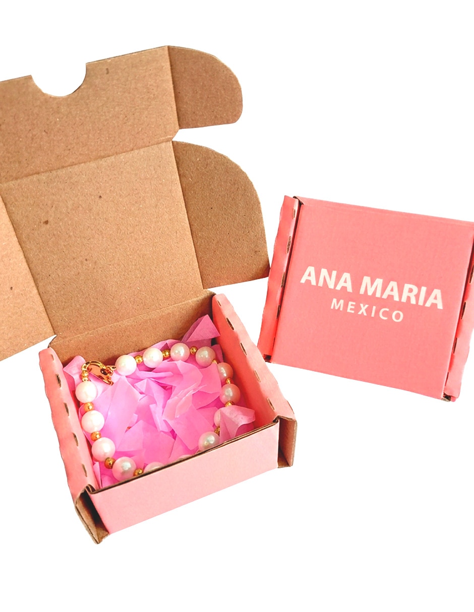 Pulsera Ana Maria Mexico acabado baño de oro 14k