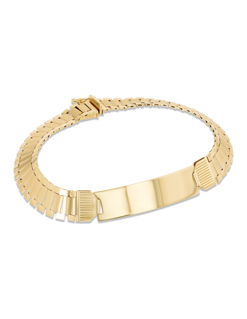 Joyerías bizzarro de oro amarillo 14 k taza con acabado