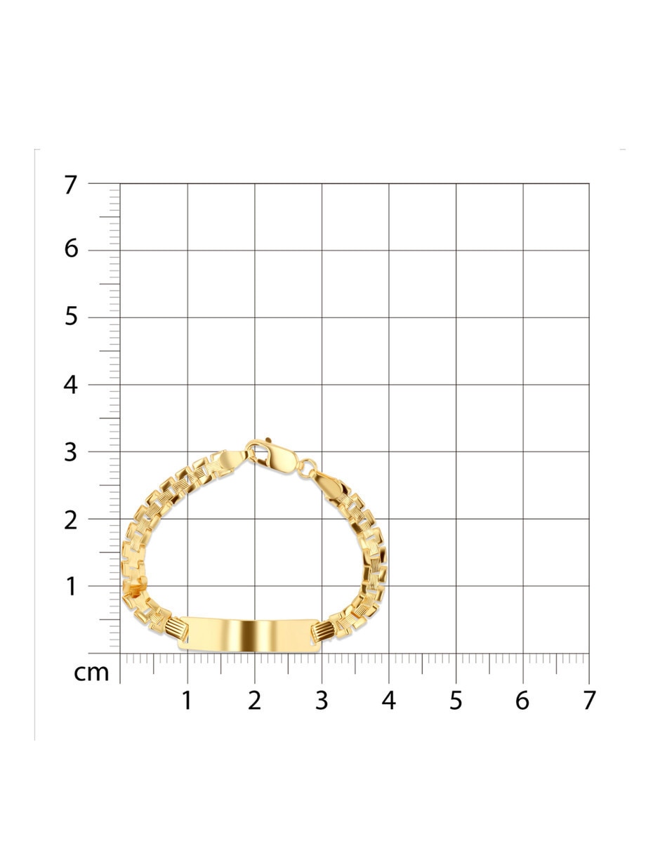 Esclava Joyerías Bizzarro de oro amarillo 14 K con acabado brillante