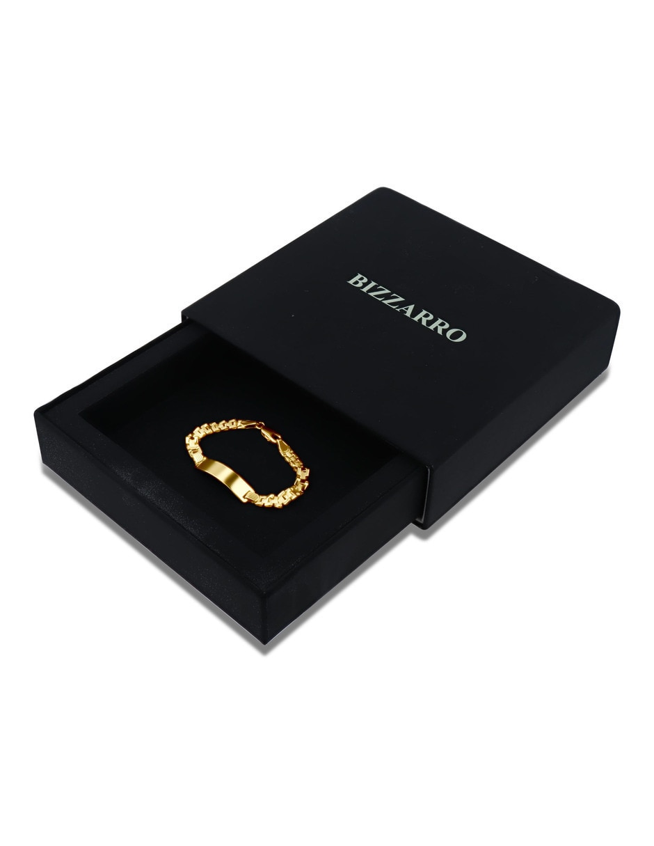 Esclava de oro amarillo 14 K con acabado brillante 3