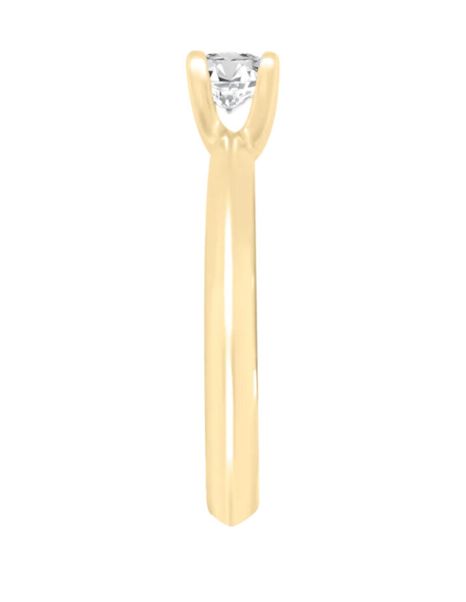 Anillo de compromiso de oro 14 k klamore compromesso diamante