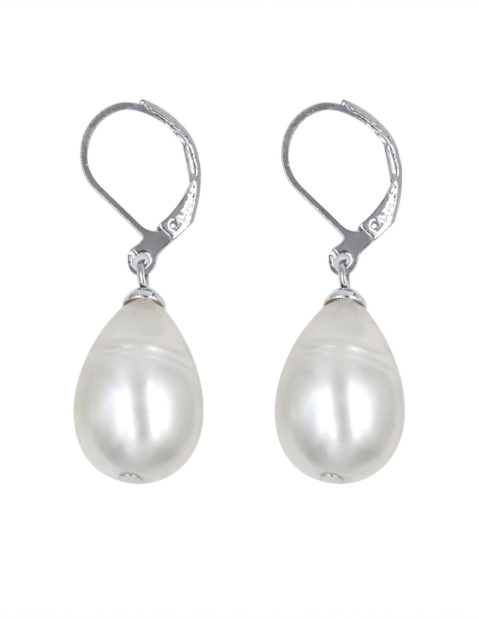 Aretes de gota 1 de perla perla