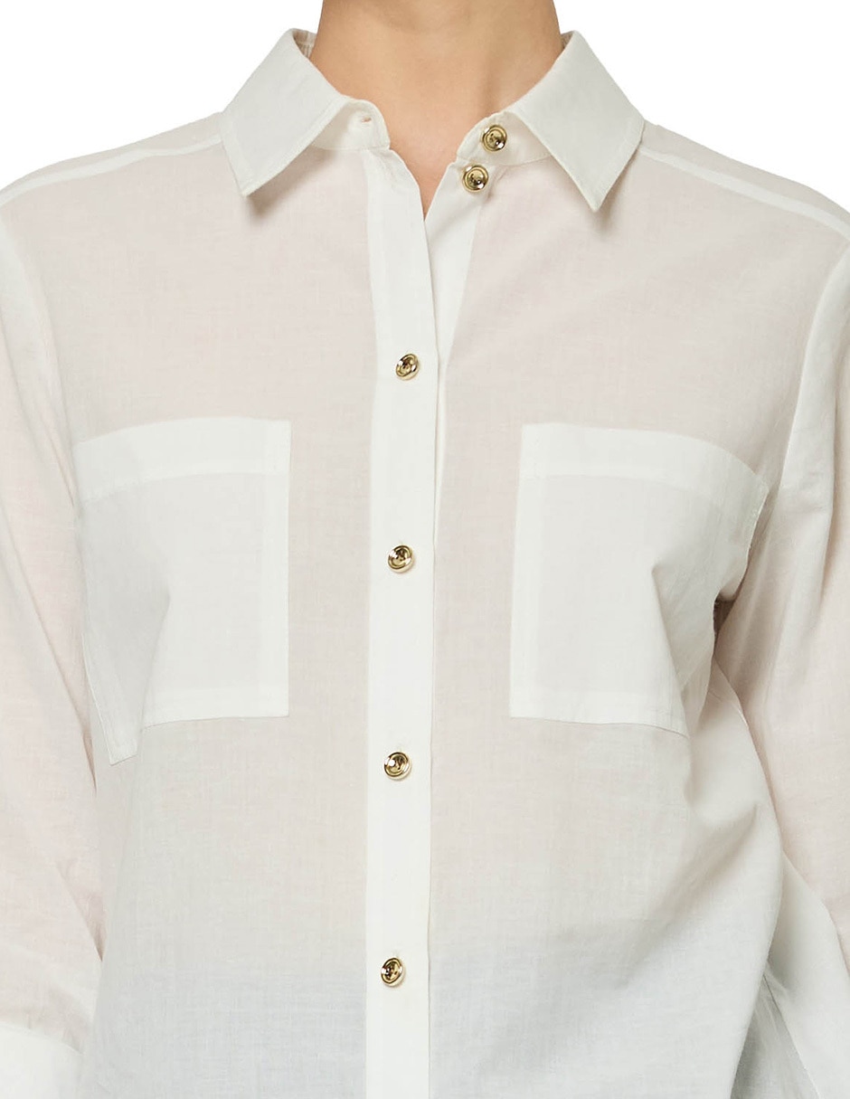 Blusa Foley's manga larga para mujer