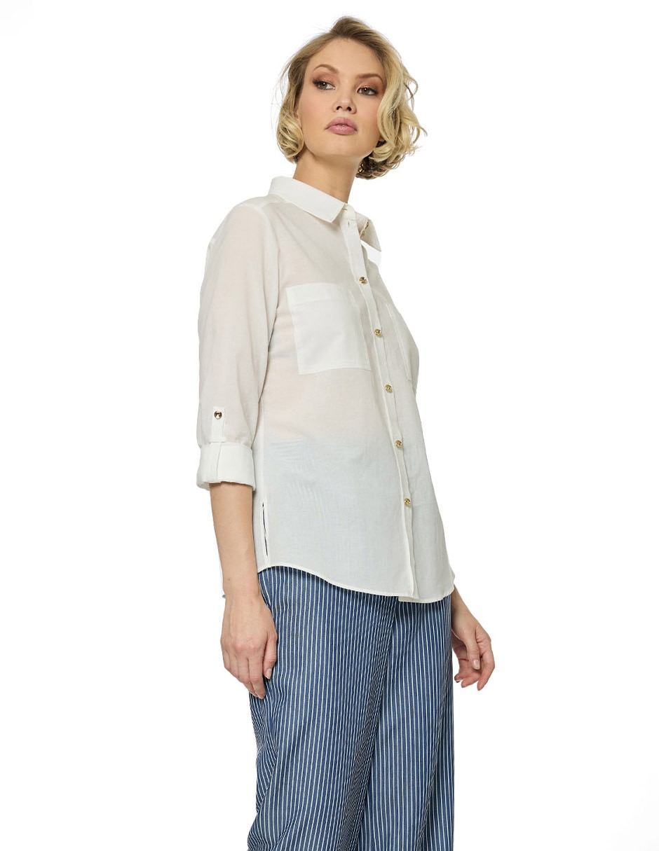 Blusa Foley's manga larga para mujer