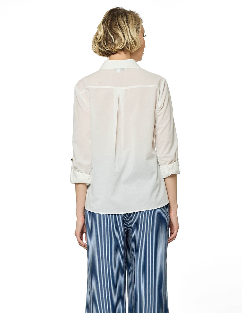 Blusa Foley's manga larga para mujer