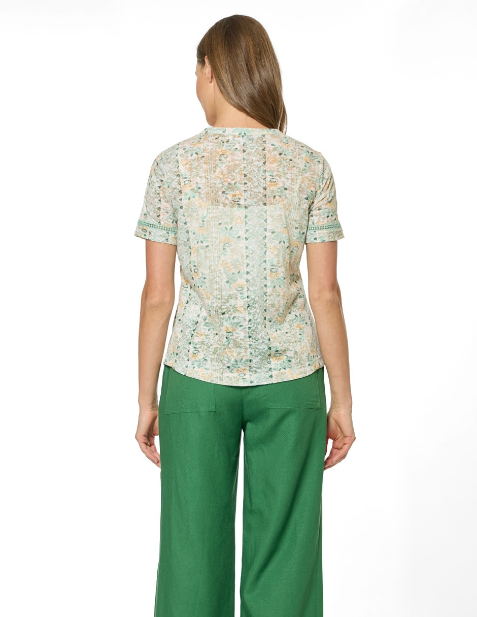 Blusa Foley's manga corta para mujer