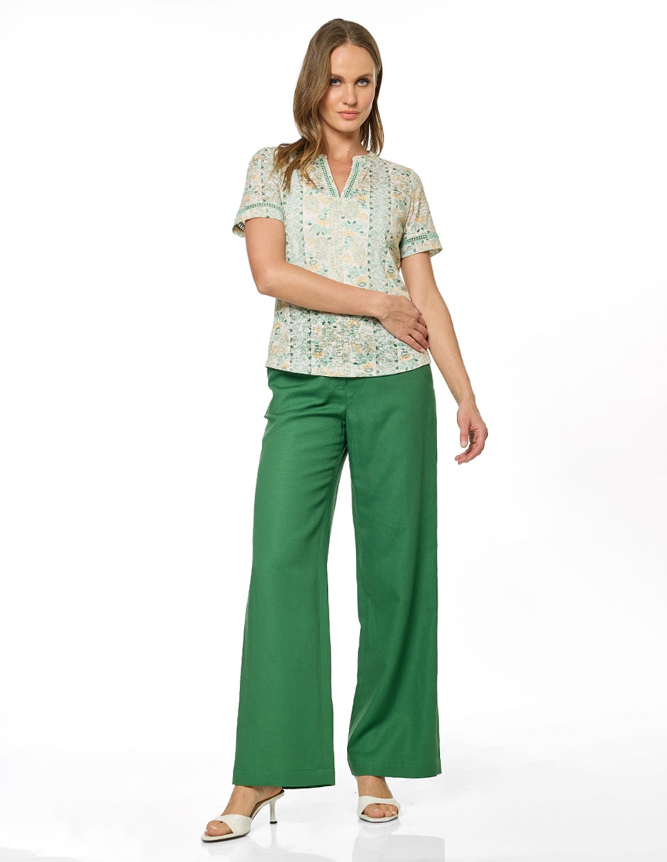 Blusa Foley's manga corta para mujer