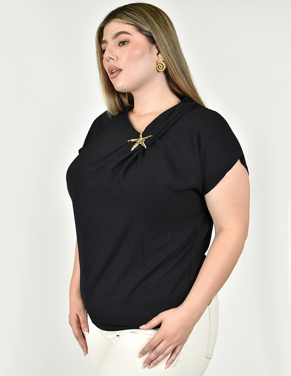 Blusa manga corta para mujer 2