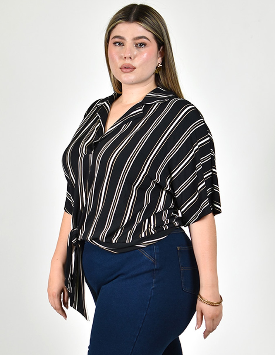 Blusa manga al codo para mujer 4