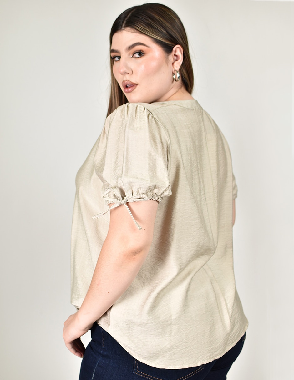 Blusa manga corta para mujer 5