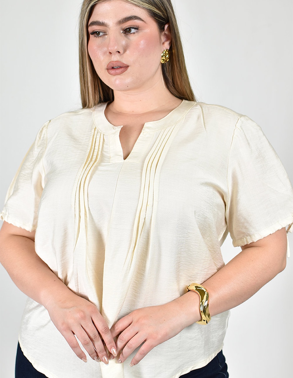 Blusa manga corta para mujer 3