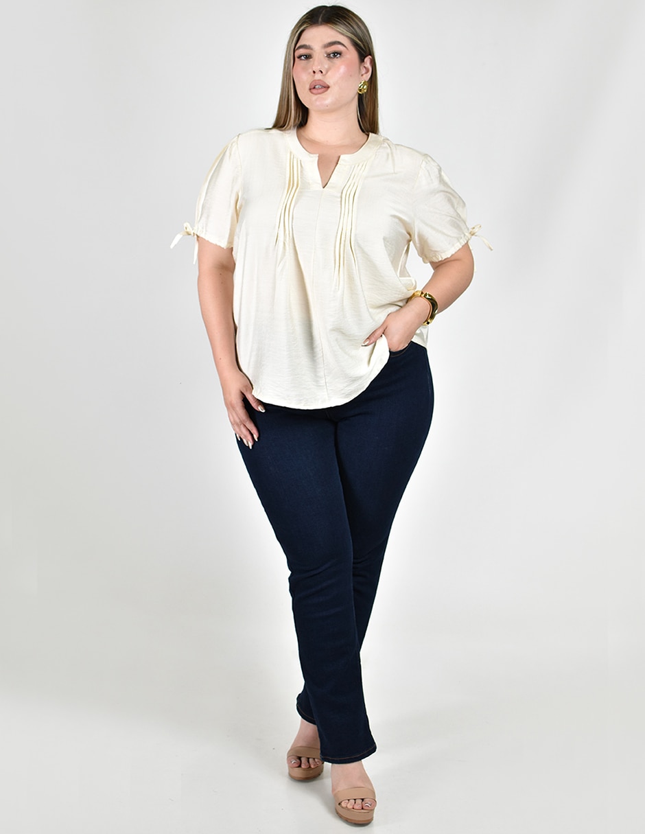 Blusa manga corta para mujer 4