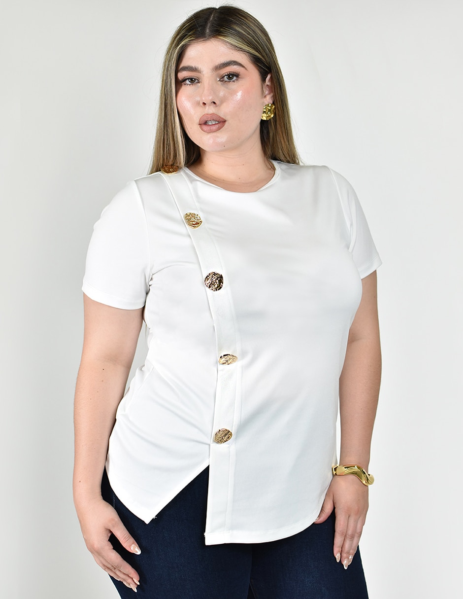 Blusa manga corta para mujer 2