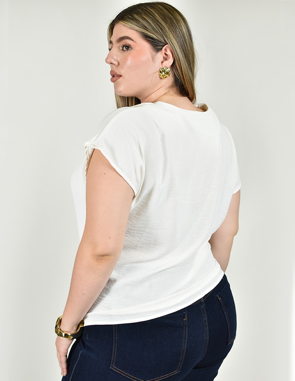 Blusa manga corta para mujer 5