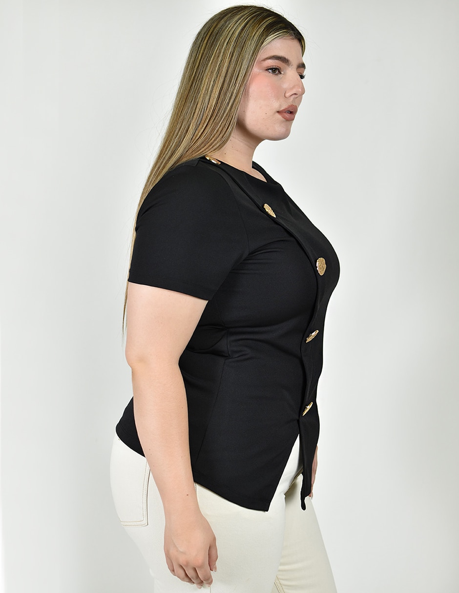 Blusa manga corta para mujer 2