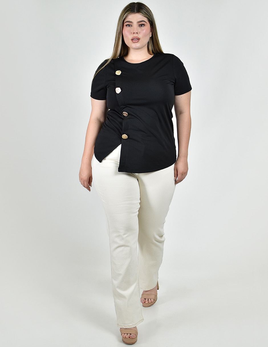 Blusa manga corta para mujer 3