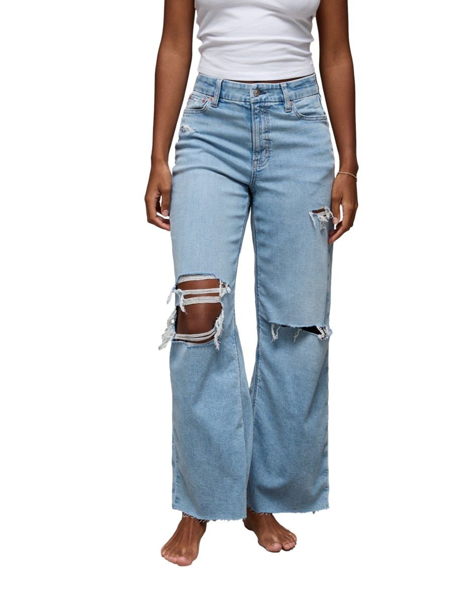 Jeans wide leg para mujer
