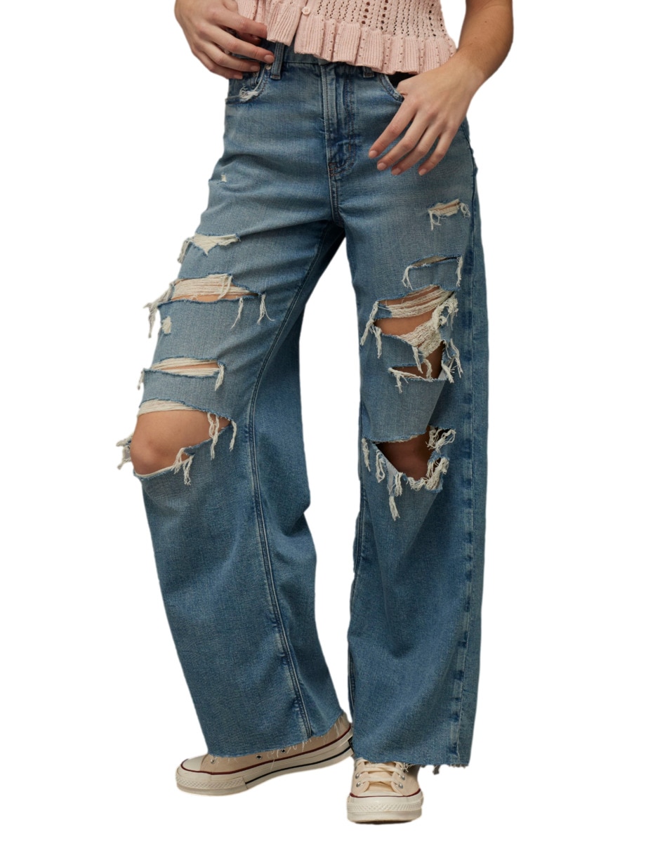 Jeans wide leg para mujer