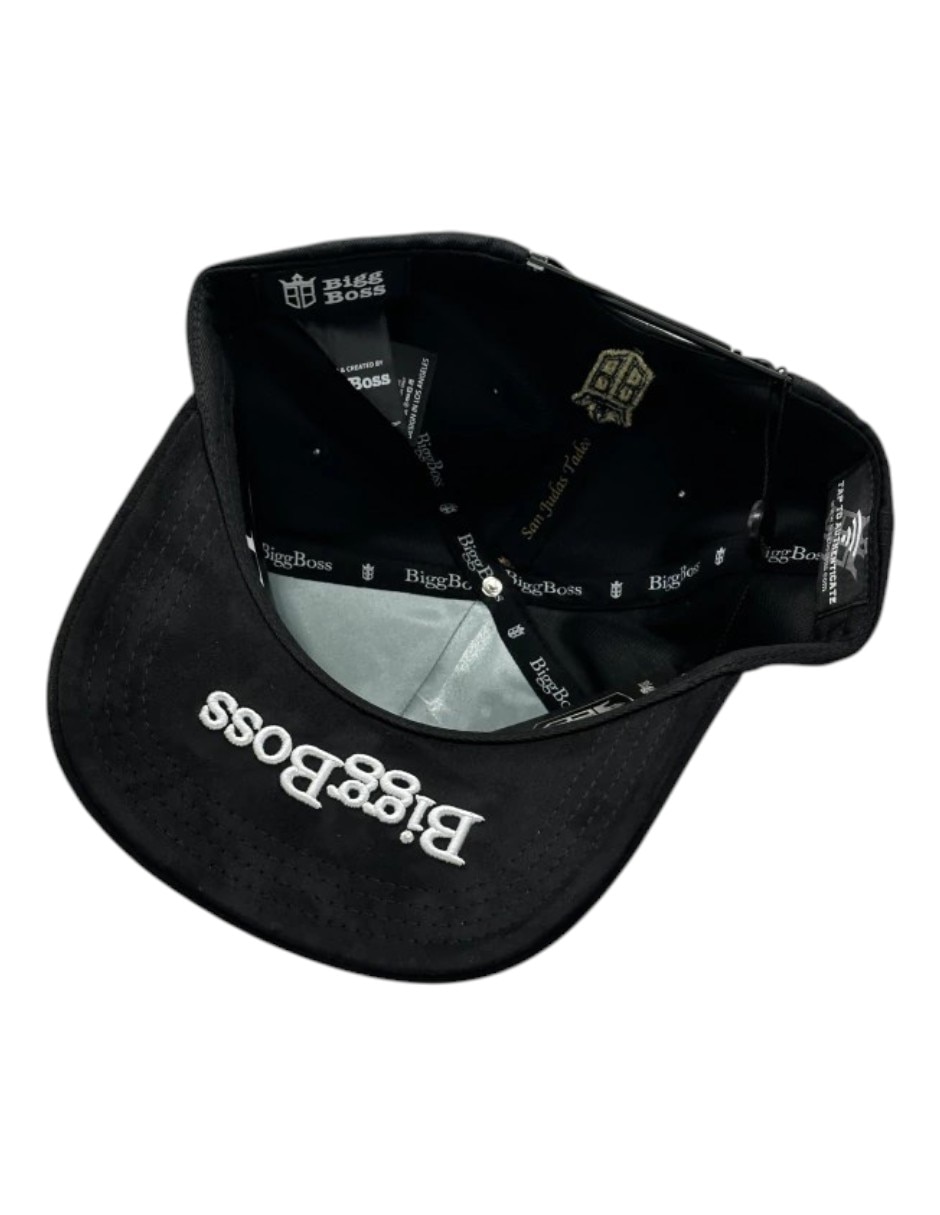 Gorra visera curva snapback casual big boss san judas black para hombre
