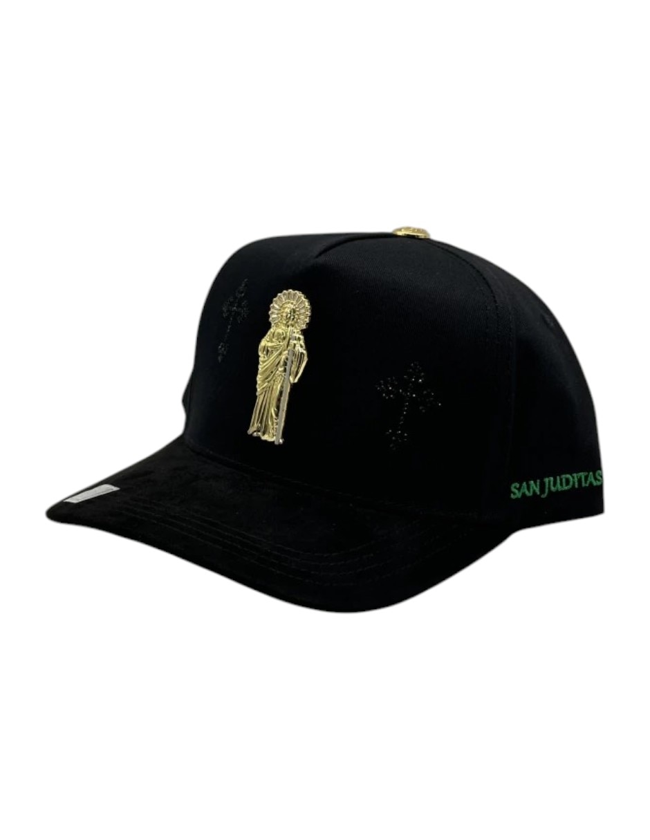 Gorra visera curva snapback casual big boss san judas black para hombre