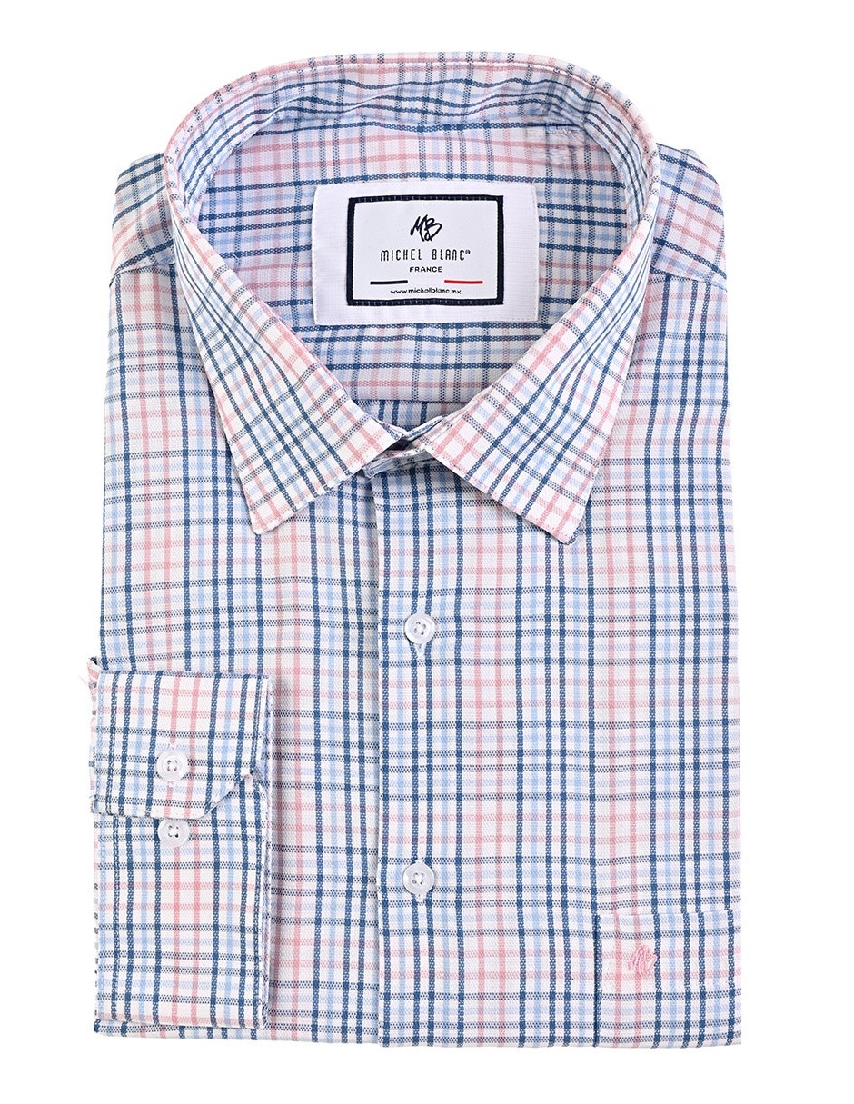 Camisa casual michel blanc de bambÏ y manga larga para hombre