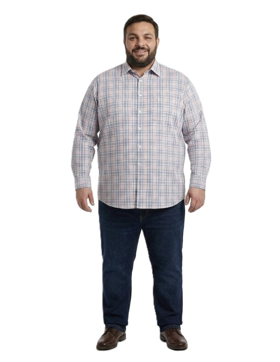 Camisa casual michel blanc de bambÏ y manga larga para hombre