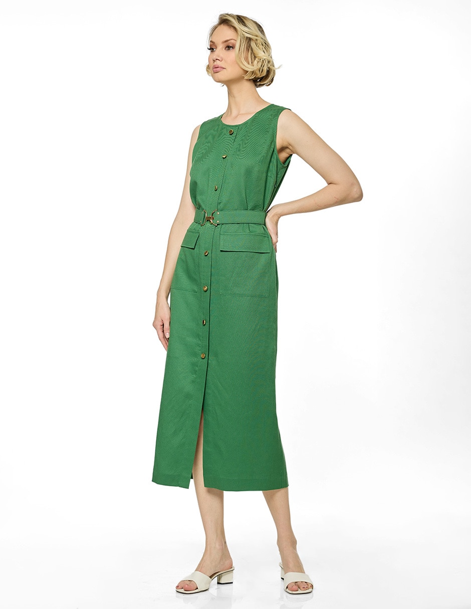 Vestido midi casual Foley's para mujer