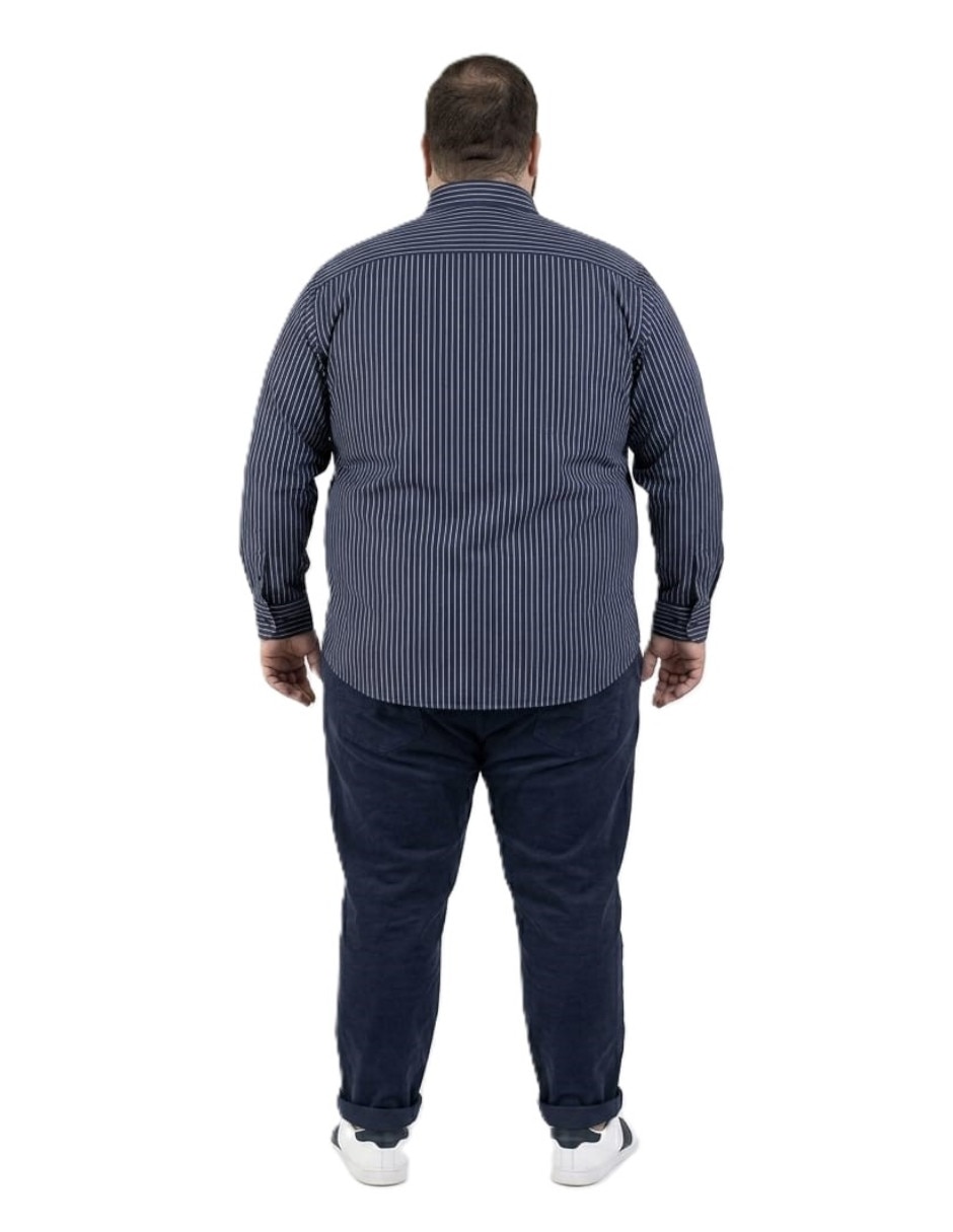 Camisa casual michel blanc manga larga para hombre