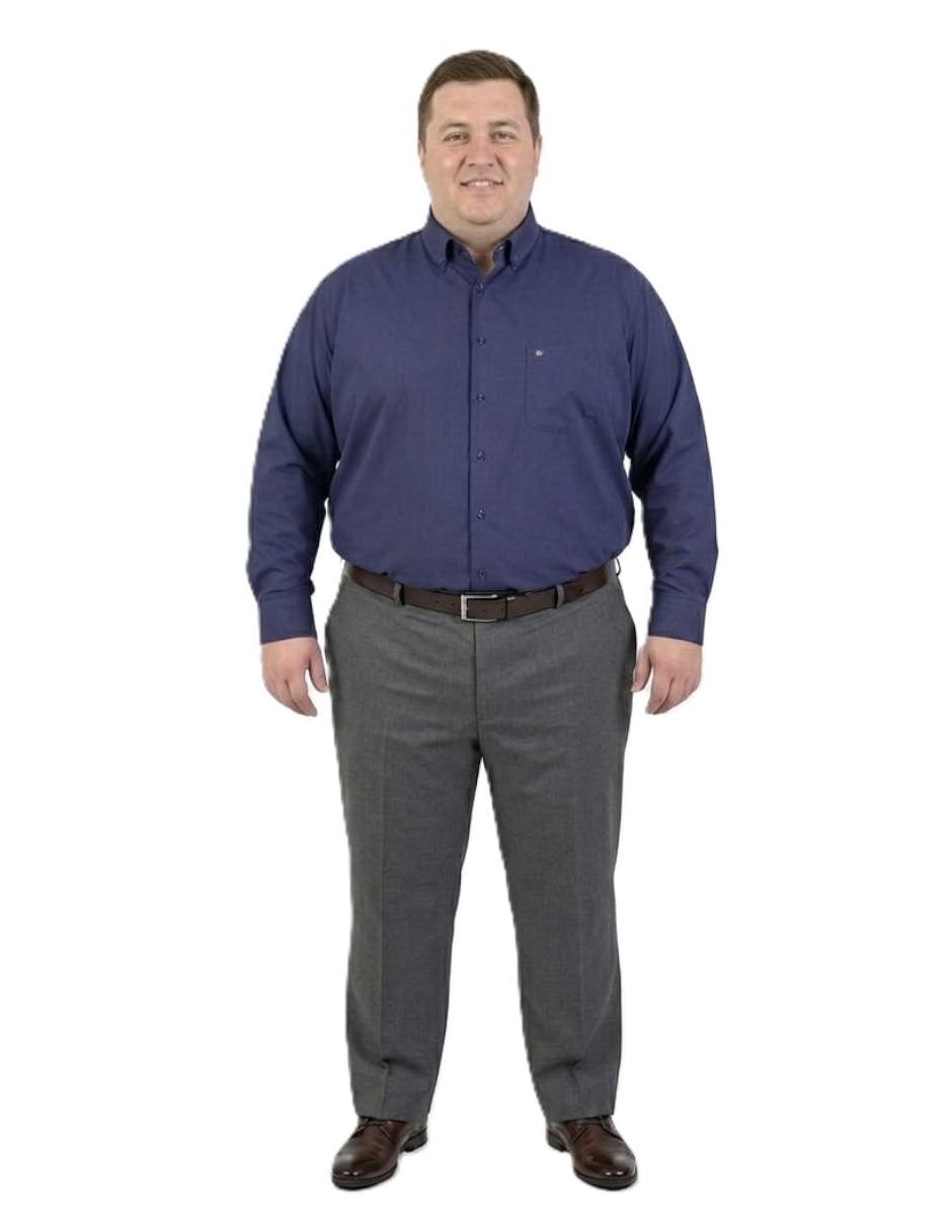 Camisa casual michel blanc manga larga para hombre