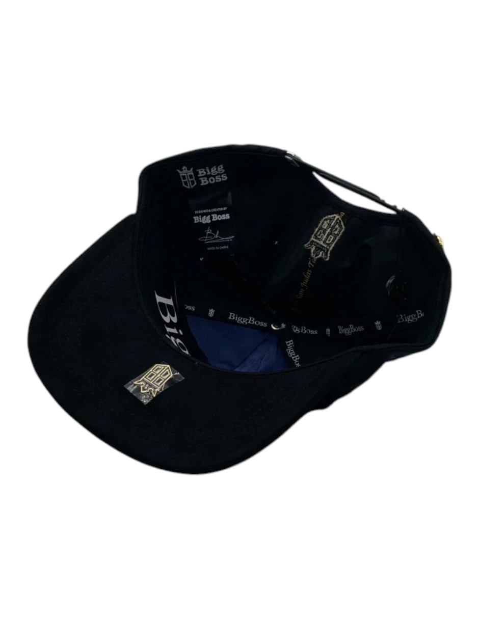 Gorra visera curva snapback casual Big Boss San Judas Black Placa para hombre