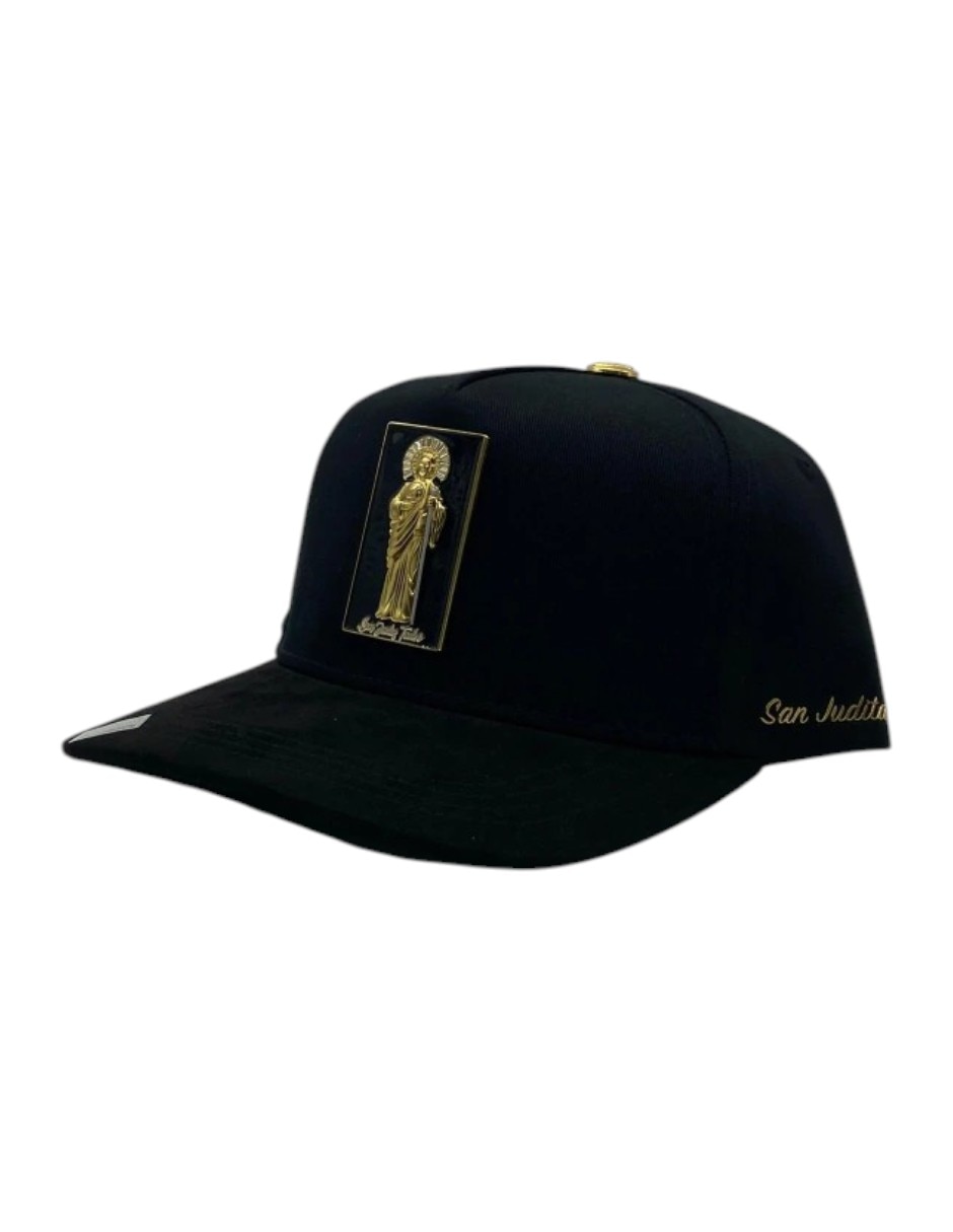 Gorra visera curva snapback casual Big Boss San Judas Black Placa para hombre