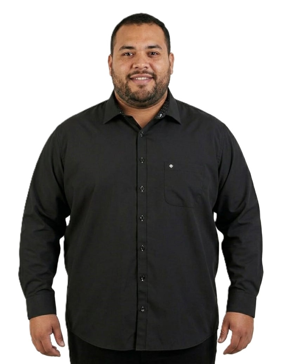Camisa casual michel blanc manga larga para hombre