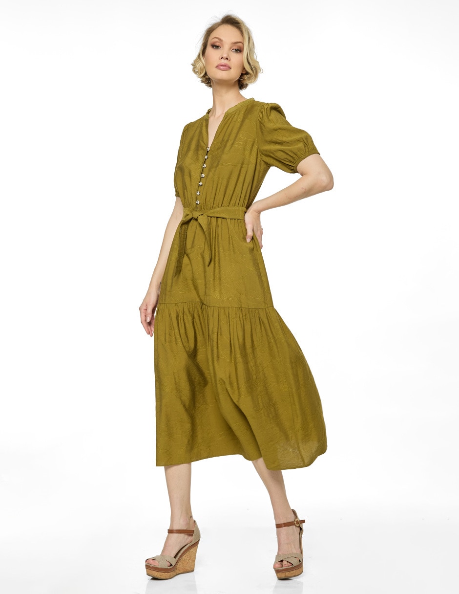 Vestido midi casual Foley's para mujer