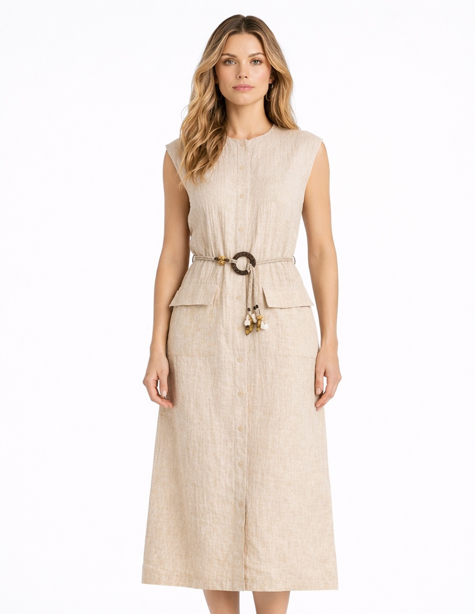 Vestido midi casual para mujer Vestido midi casual para mujer
