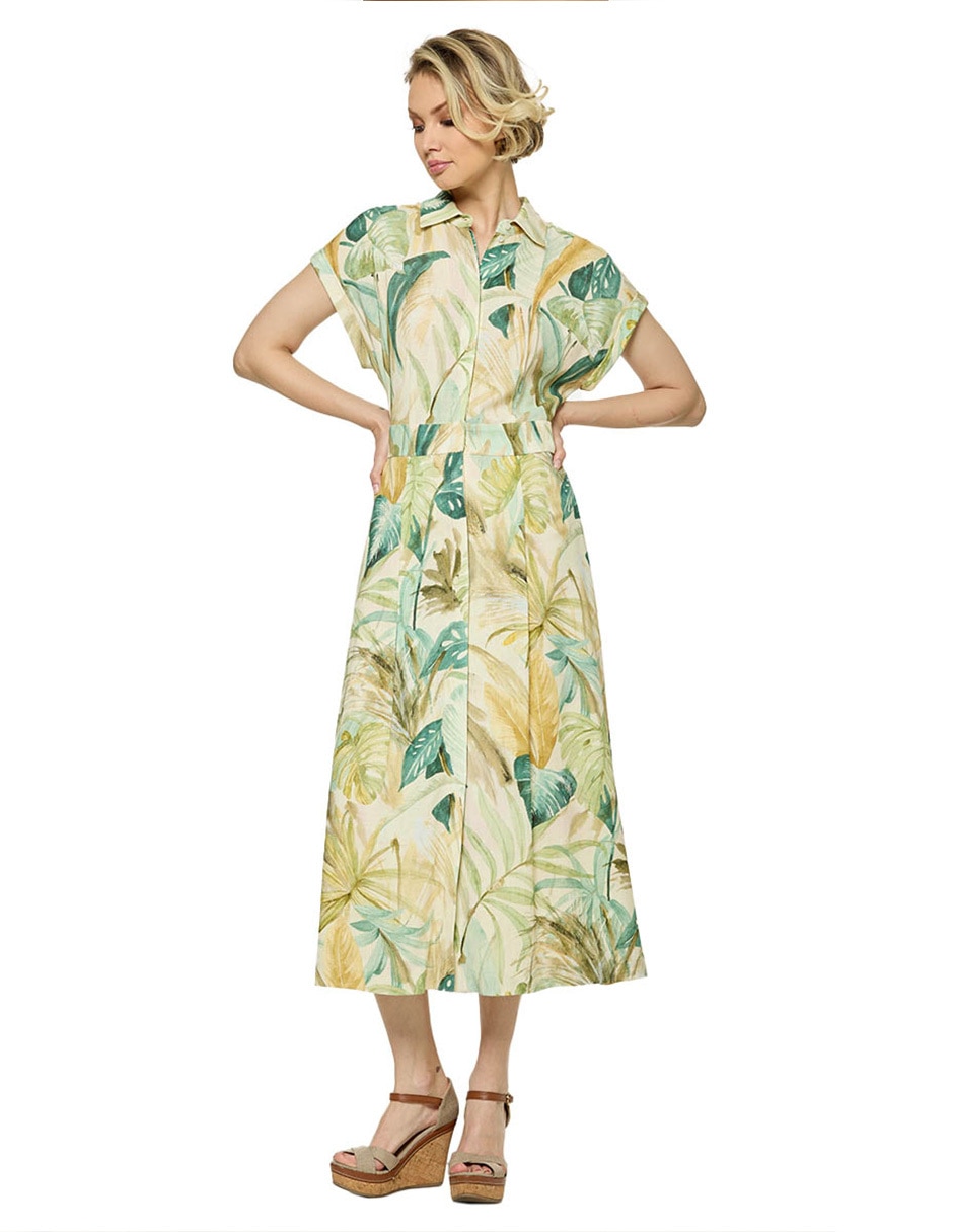 Vestido midi casual Foley's para mujer