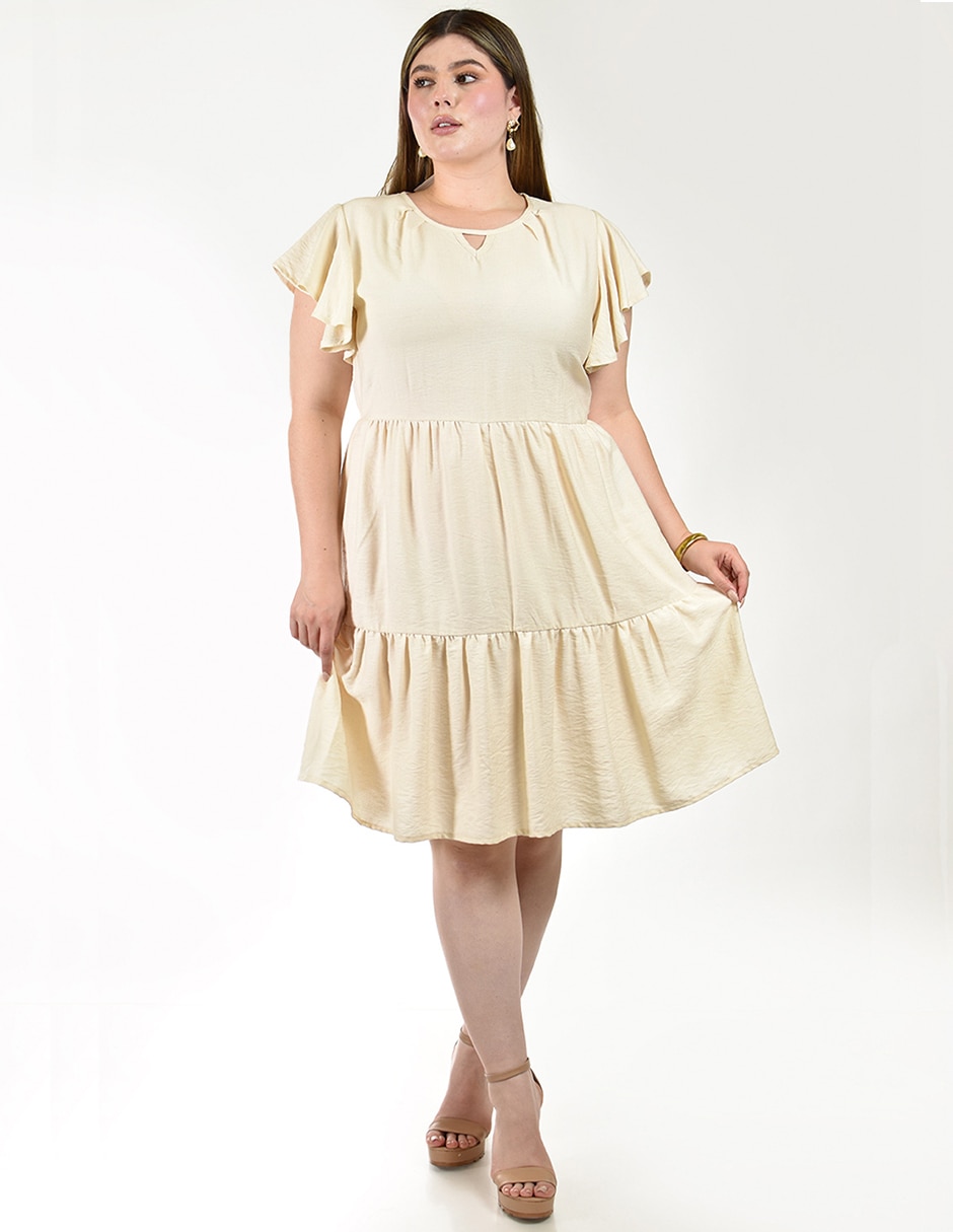 Vestido a la rodilla casual roman fashion para mujer
