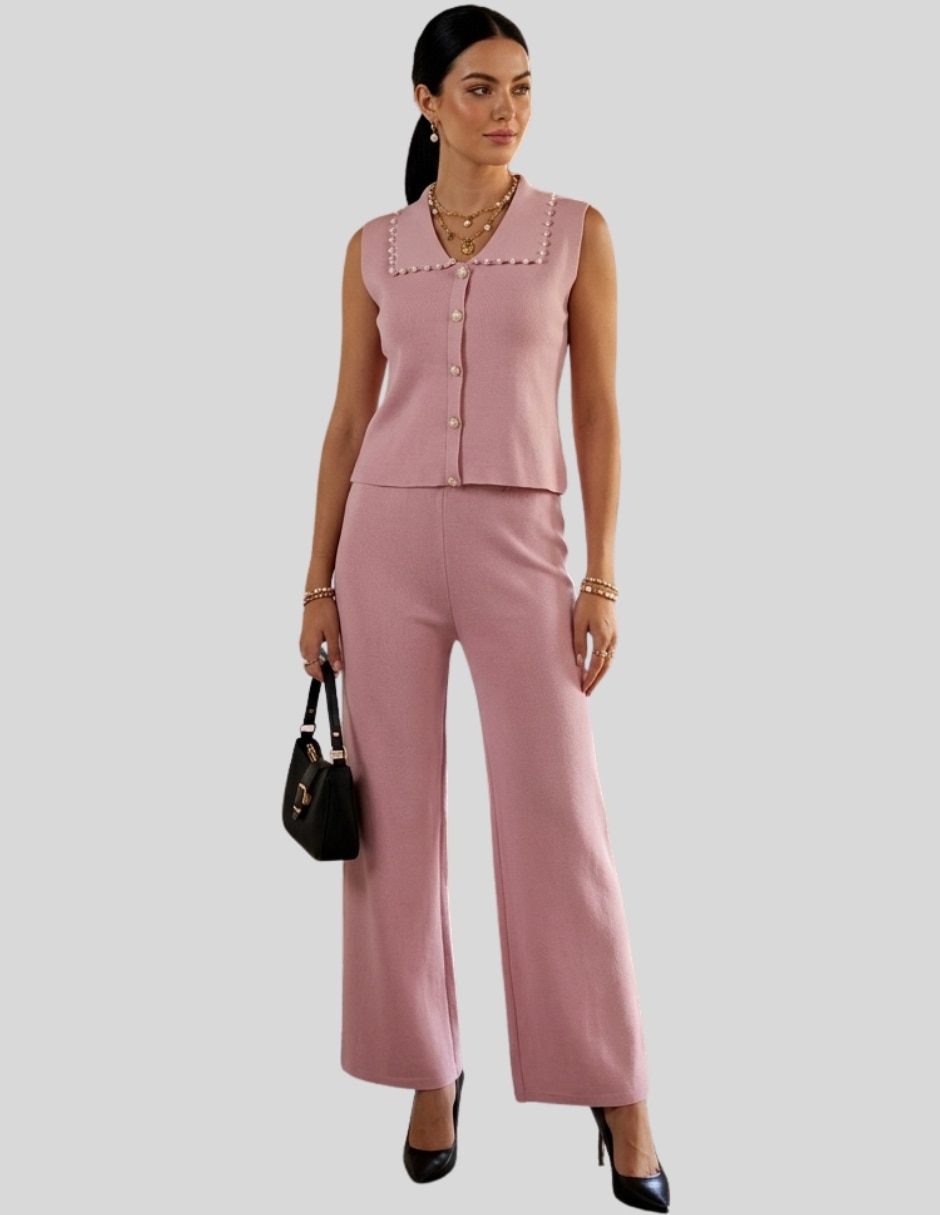 Formal conjunto 2 piezas mujer elegante para mujer
