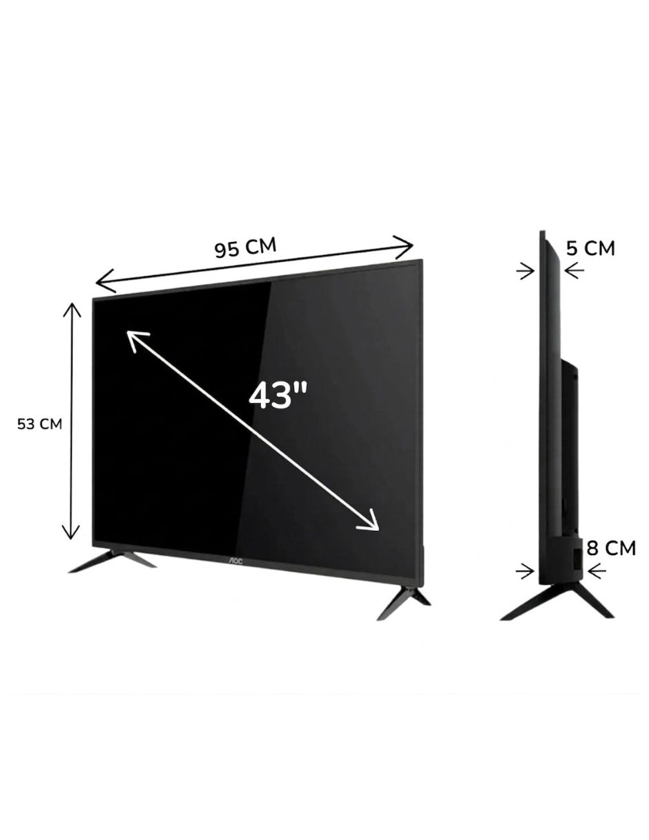 Aoc led de full hd 43s5045 con roku tv con