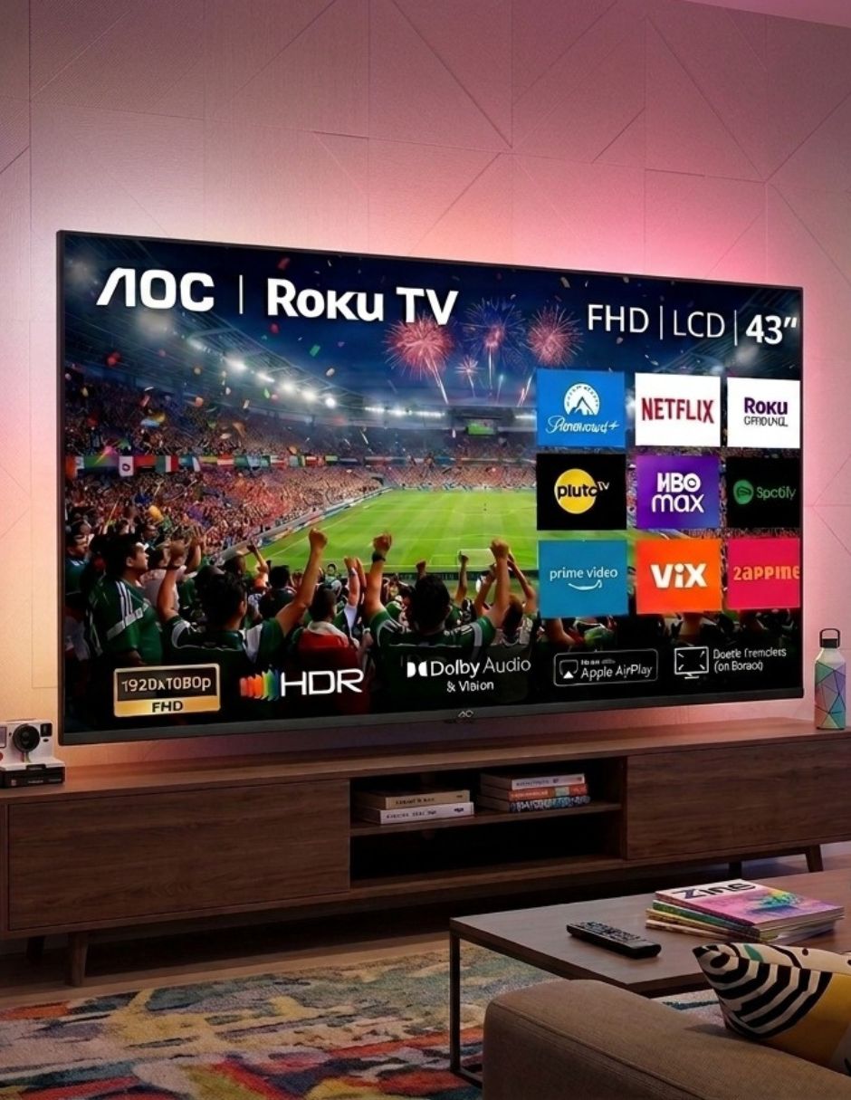 Aoc led de full hd 43s5045 con roku tv con