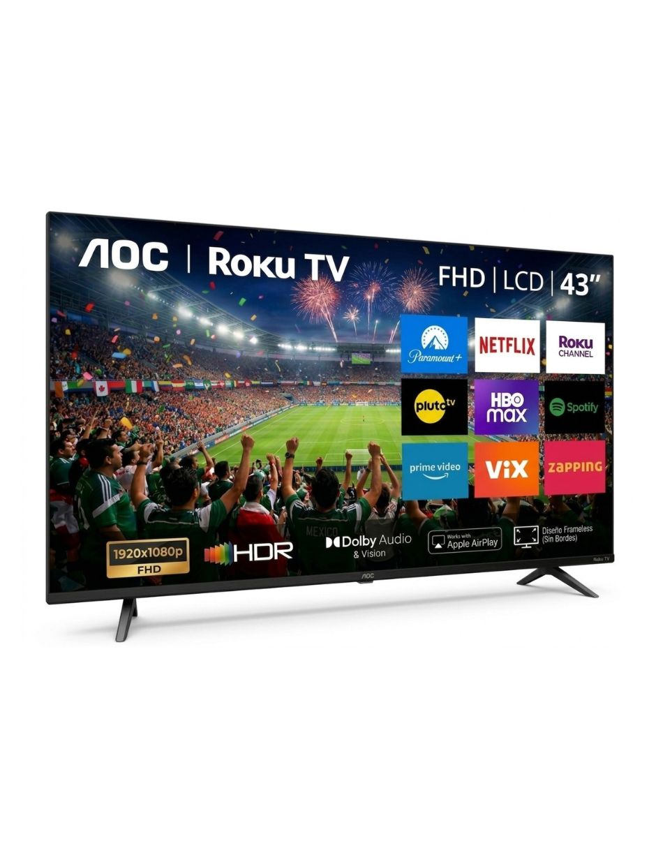 Aoc led de full hd 43s5045 con roku tv con