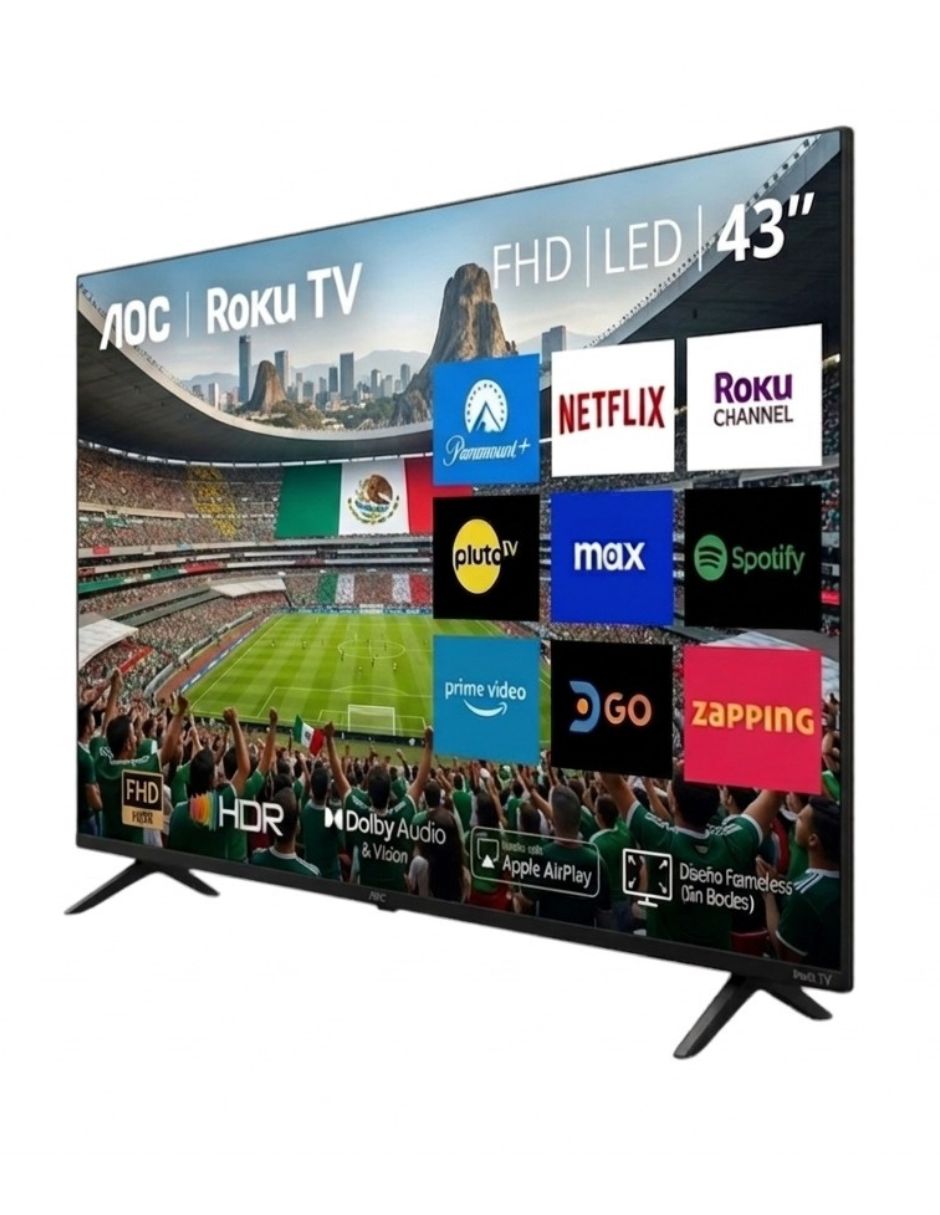 Aoc led de full hd 43s5045 con roku tv con