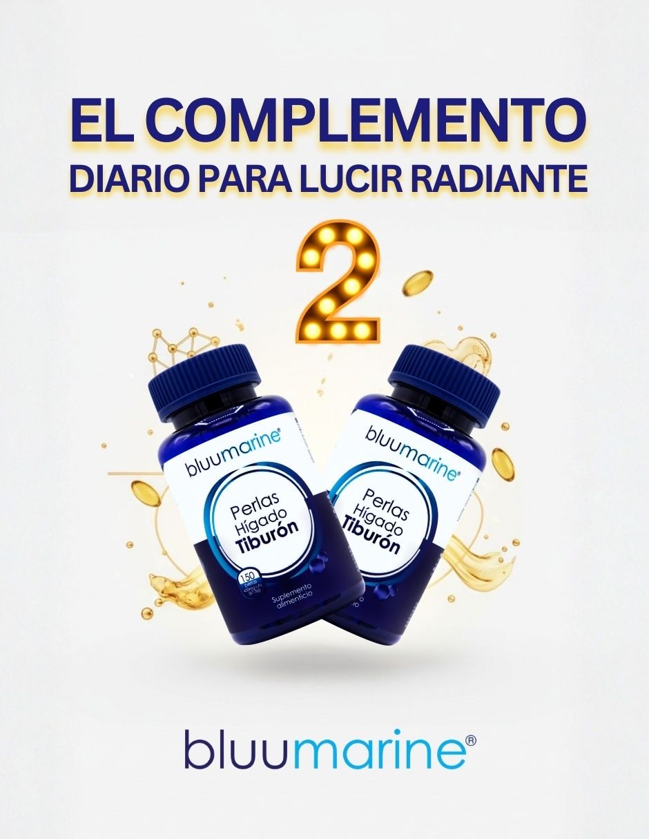 Dúo Perlas Higado de tiburón Bluumarine Suplemento Alimenticio 300 cápsulas 3